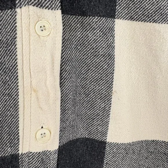 ZARA Black & White Flannel Shirt - Picture 3 of 6